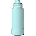 Hydrapeak 32oz Sport Insulated Water Bottle with Chug Lid, Leak & Spill Proof, Keeps Drinks Cold for 24 Hours, Hot for 12 Hours, Premium Stainless Steel Water Bottles (32oz, Alpine)