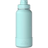 Hydrapeak 32oz Sport Insulated Water Bottle with Chug Lid, Leak & Spill Proof, Keeps Drinks Cold for 24 Hours, Hot for 12 Hours, Premium Stainless Steel Water Bottles (32oz, Alpine)