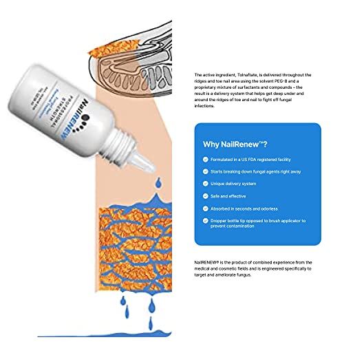NailRENEW Antifungal Complete System - Professional Strength, Fungus Treatment for Toe Fungus, Discolored or Brittle Nails
