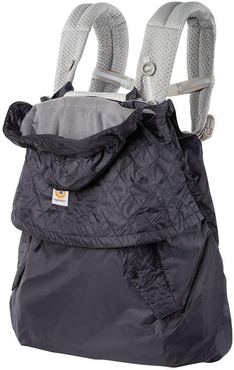 Ergobaby All Weather Winter Cover Charcoal with Fleece Lining