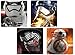 Official Star Wars The Force Awakens Melamine Plate Set - 4 Pieces - Features Stormtrooper, Captain Phasma, Kylo Ren, and BB8 - Dinner Party Dishes for Toddlers and Kids - Licensed Disney Items
