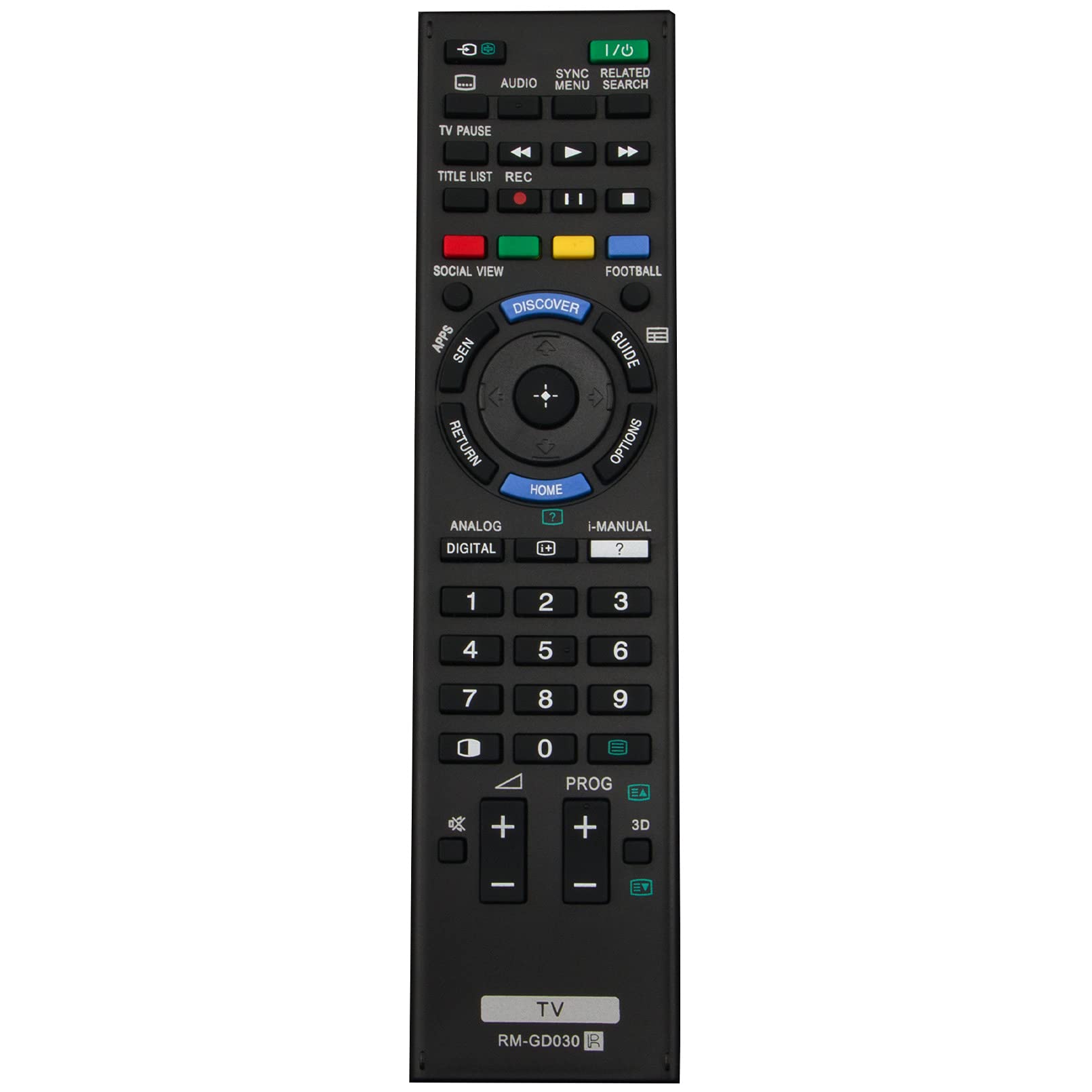 New RM-GD030 Replace Remote Control - VINABTY RM GD030 TV Remote Control Replacement fit for Sony TV RMGD030 KDL-26EX550 KDL-40EX650 KDL26EX550 KDL40EX650 Remote Controller