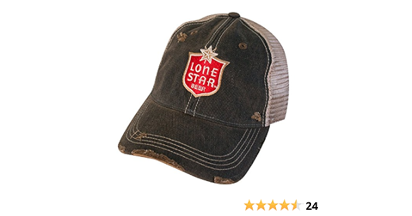 Lone Star Beer Vintage Mesh Hat Brown 