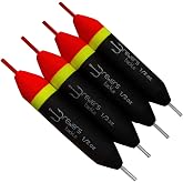Brewers Tackle Slip Floats, Set of 4, Orange/Yellow/Black - Salmon and Steelhead Floats