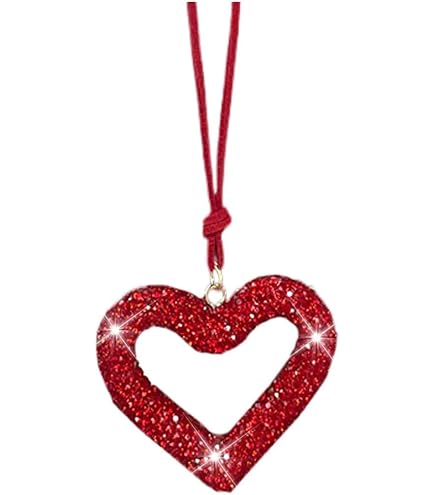 Colgante De Cereza Con Strass Para Espejo Retrovisor - Adorno Brillante Para Coche De Mujer