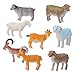 ROSENICE Animal Figures 8pcs Plastic Mini Farm Sheep Goat Animal Toys Set