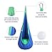 CO-Z Kids Pod Swing Child Hanging Chair Indoor Kid Hammock Seat Pod Nook (Basic Design, Blue)