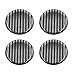 X AUTOHAUX 50mm Car Wheel Center Hub Cap Sticker Emblem Badge Carbon Fiber Pattern 4pcs