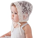 AMA(TM) Baby Girls Princess Hat Beanie Lace Gauze Cap Flanging Sun Hat