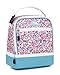High Sierra Stacked Compartment Lunch Bag, Prairie Floral/Tropic Teal/White