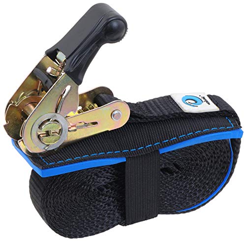 valonic Ratchet Straps, Tie Down Straps with Anti-Scratch pad, 13 FT x 1 inch, 1763 lbs Break Strength, 2-Pack Lashing Strap Set, Black