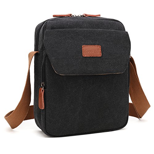 image for CoolBELL 10.6 Inches Shoulder Bag Canvas Messenger Bag iPad Carrying C