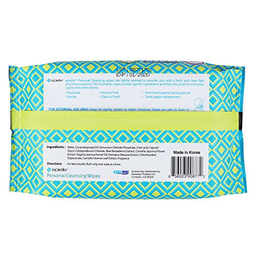 Epielle Personal Cleansing Wipes-36ct (2 Pack)