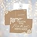 Hadley Designs - Thank You Postcards Stationery Set For Wedding Gifts, Bridesmaid, Bridal Shower, Engagement Party - (4 x 6) - 50 Set