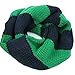 G&S GS Toddler Kids Weave Knitting Double Color Loop Wraps Scarf, Green