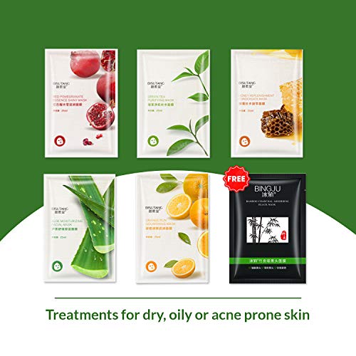 Face Mask Lab Face Mask [20 Pack Set] Hydrating Facial Skin Care