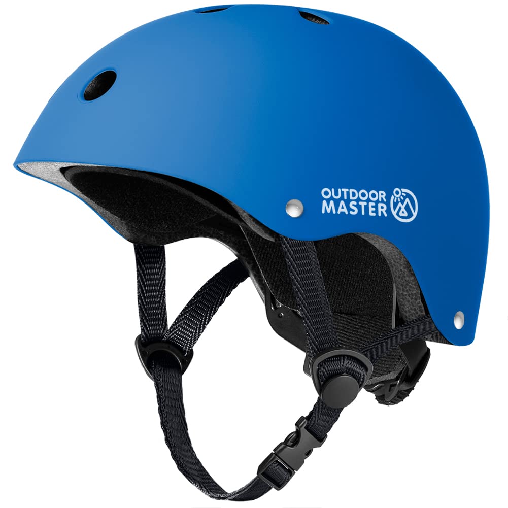 OutdoorMaster Youth & Kids Bike Helmet - Adjustable Multi-Sports Skateboard Helmet with Removable Liners for Balance Bike, Toddler Scooter, One Wheel Hoverboard