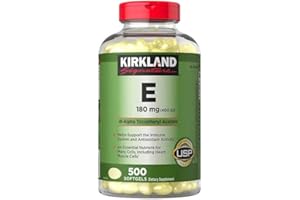 FrenchGlory Kirk-Land Vitamin E 180mg (400 IU) Per Serving, 1-Pack of 500 Softgels