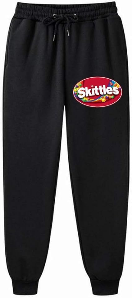 Skittles Graphic Sweatpants for Mens Black at Amazon Menâs Clothing store