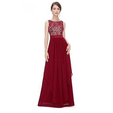 WintCO Damen Elegantes Langes Abendkleid Rueckenfreie Maxikleid Bodenlang Partykleid Cocktailkleid