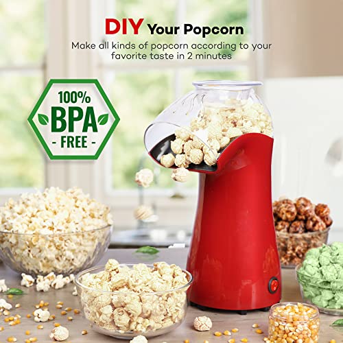 Hot Air Popcorn Maker Machine, Leadpo Home Popcorn Maker, BPAFree, 96