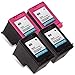 Remanufactured Ink Cartridge Replacement for HP 60 CC640WN CC643WN (2 Black 2 Color) 4 Pack