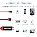 Lightning to HDMI, iPhone to HDMI Cable Lightning Digital AV to HDMI Adapter 6.5ft 1080P HDTV Cable for iPhone,iPad,iPod,Plug and Play by EBEAUTYDAY