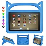 Kindle Fire Tablet 7 Case-Auorld Kids-Proof Protective Cover with Handle Stand for Amazon Fire 7 Tablet (Compatible with 2015&2017&2019 Release) (Blue)
