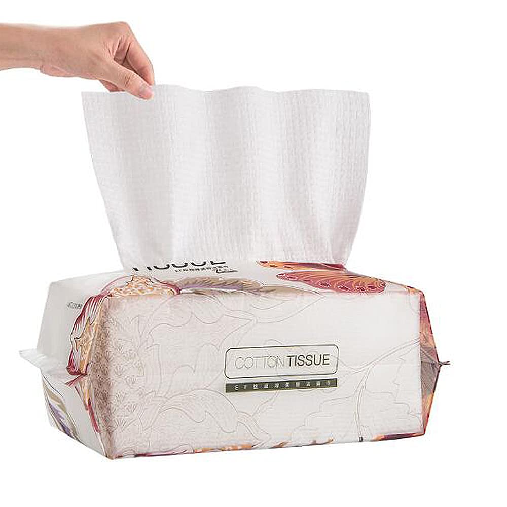 OUGEER 70 pieces/Pack Disposable Cleaning Face Towel, Non-woven Fabric Disposable Wipers Washcloths, Makeup Facial Soft Pads, Disposable Beauty Towels,Thickened Version