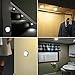 AMIR Upgraded 3.15” Motion Sensor Light, 3 Pack Stick on Cordless Battery-Powered LED Night Light, Closet Lights, Stair Lights, Safe Lights for Hallway, Bathroom, Bedroom, Kitchen (Silver - White)