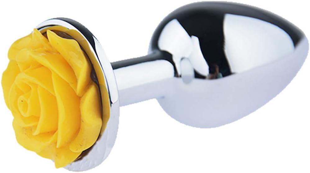 Taidu Rose Flower Smooth Staninless Steel Small Size Training Set for Men and Women - Best Idea for Gift (Yellow)