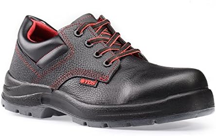 RUGGEDIM Men Safety Shoes With Steel Toe | Light Duty, Anti-Static, Shock Absorbent Work Shoe | Slip Resistant &amp; Breathable &amp; Comfortable Construction Footwear With Moisture Wicking Lining