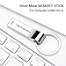 XYOGO USB Flash Drive 256Gb Data Storage Memory Stick Metal Thumb Drive USB 2.0 Pen Drive for PC (128GB)