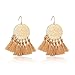 LILIE&WHITE Stamping Tassel Earrings Bohemian Tassle Drop earrings Hanging Fashion Jewelry For Women