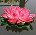 Nice 4pcs Large Artificial Red Floating Lotus Home Garden Pond by happy life8888