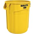 Rubbermaid Commercial 640-2610-GRAY 10Gal Brute Container Gray W-O Lid