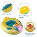WINOMO Baby Swimming Float Boat with Sunshade Seat with Horn - Yellow