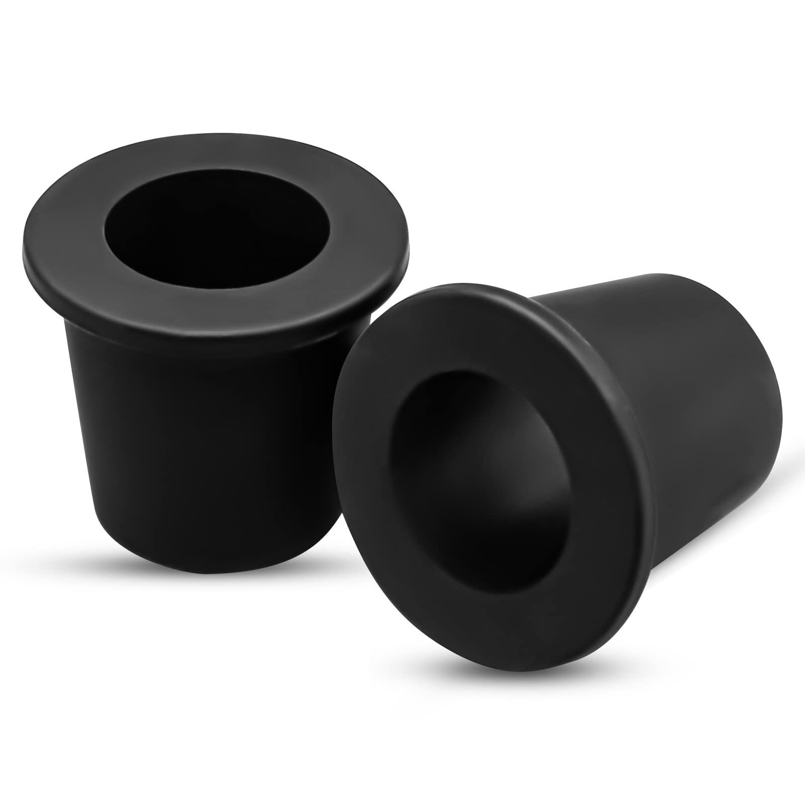 Photo 1 of 2Pcs Patio Table Umbrella Hole Ring Plug, Silicone Pool Sleeve Stabilizer Cone Wedge, Table Insert for 2-2.5 Inch Hole or 1.5 Inch Adapter (Black)