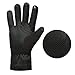 GLOUE Men’s Gloves Waterproof Touchscreen Thick Gloves Keep Warm in Winter Outdoor Cycling Gloves For Men, Black