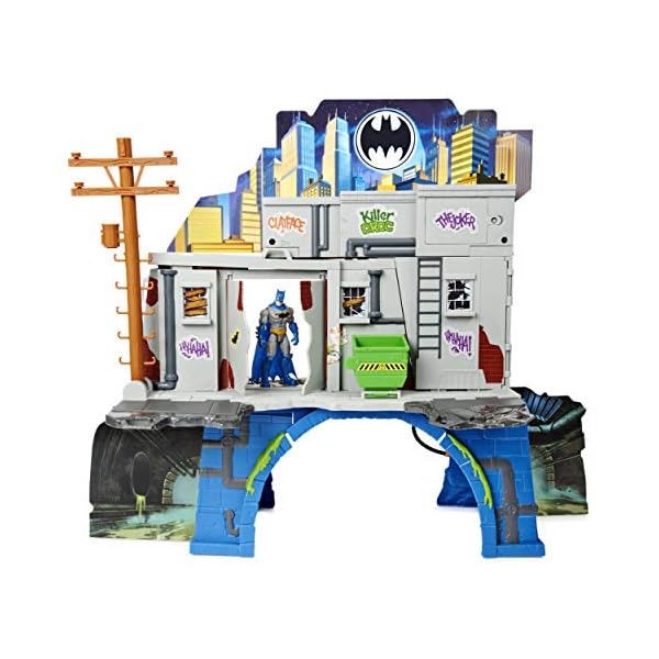 DC Comics BATMAN 3-in-1 Batcave Playset with Exclusive 4-inch BATMAN Action Figure
