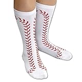 Bits and Pieces Silly Socks-Baseball Socks- Novelty Gift Cotton Socks, Size 6-12