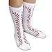 Bits and Pieces Silly Socks-Baseball Socks- Novelty Gift Cotton Socks, Size 6-12