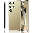 Jopuzia C24 Ultra Smartphones,8GB RAM 256GB ROM Cell Phones,5G Full Netocm 6800mAh Battery+6.8" Display 120Hz 64MP Camera,10-Core High-Performance chip Phone（Straw Yellow）