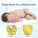 Glangels Reusable Washable One Size Cloth Diapers for Newborn Babies Mixed of 7