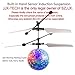 SZJJX Mini Flying RC Ball, Crystal Hand Suspension Helicopter Aircraft Infrared Sensing Induction Disco Lighting Bird Toy Colorful LED Flashing