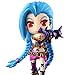 Inutile LOL League of Legends Jinx the Loose Cannon Action Figure PVC Model Gift Toy