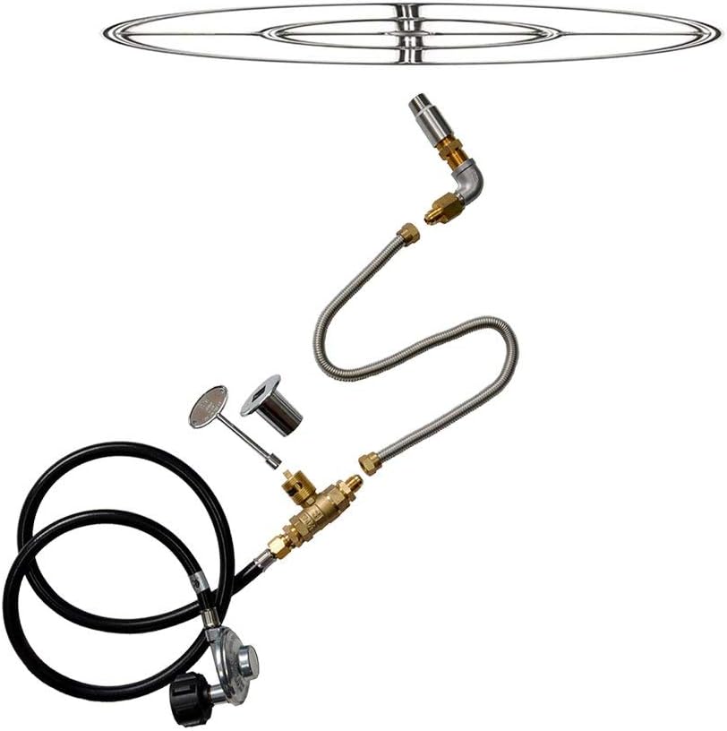 Amazon.com : Stanbroil LP Propane Gas Fire Pit Stainless ...