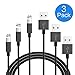 USB Type C Cable, Marvotek Charger Cable 3 Pack 4ft for Samsung Galaxy Note 8,S8,S8 Plus, LG G6 G5 V30 V20, Google Pixel, Nintendo Switch, Macbook Black