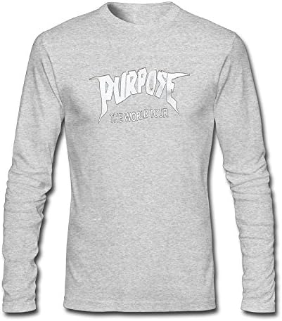 Men's Long Neck Sleeve Purpose Tour.png Cotton Shirt SizeKey1 HeatherGray