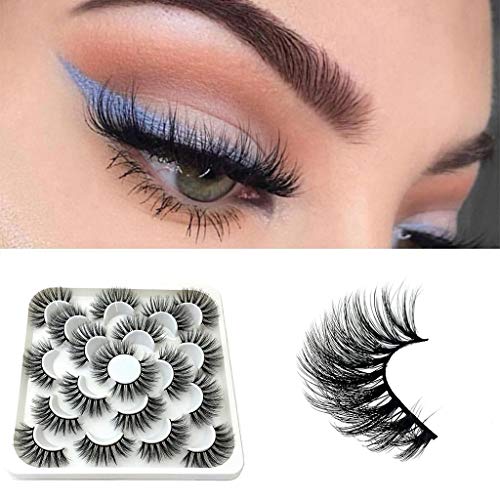 ☀ Dergo ☀10Pair Luxury 6D False Lashes Fluffy Strip Eyelashes Long Natural Party - Thumbnail 5